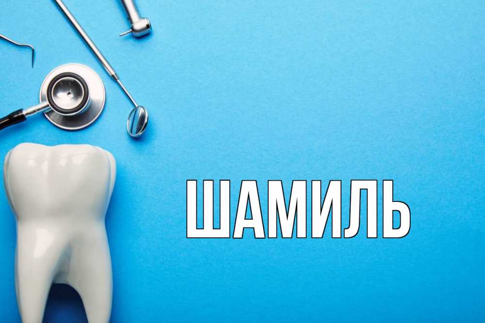 Открытка на каждый день с именем, Шамиль Главная с днем стоматолога Прикольная открытка с пожеланием онлайн скачать бесплатно 