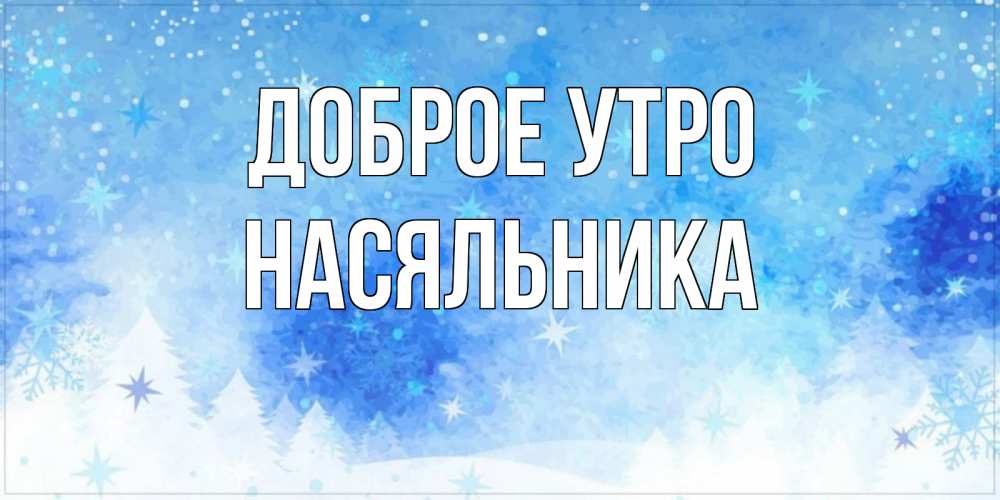 Открытка на каждый день с именем, Насяльника Доброе утро зима и снежинки Прикольная открытка с пожеланием онлайн скачать бесплатно 