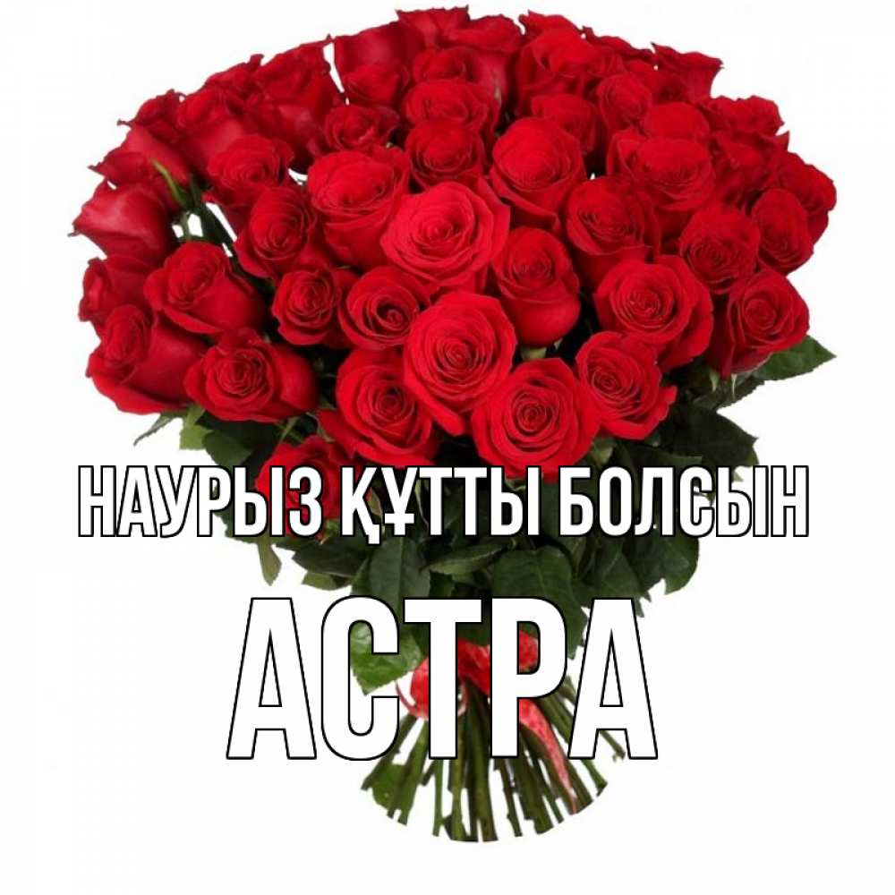 Открытка на каждый день с именем, Астра Наурыз құтты болсын цветы на праздник весны наурыз Прикольная открытка с пожеланием онлайн скачать бесплатно 