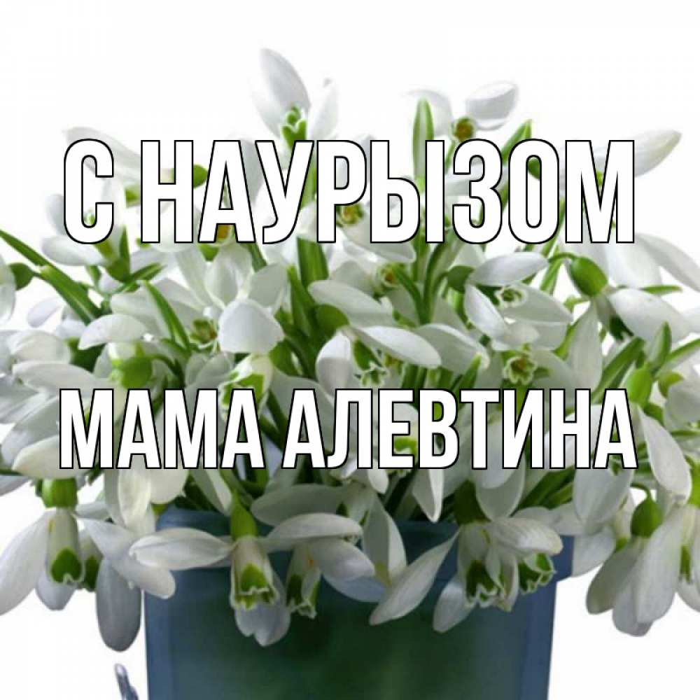 Открытка на каждый день с именем, Мама-Алевтина С наурызом цветы к наурызу новый год в Казахстане Прикольная открытка с пожеланием онлайн скачать бесплатно 