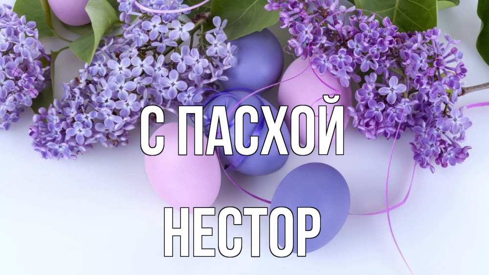 Открытка на каждый день с именем, Нестор С пасхой пасха Прикольная открытка с пожеланием онлайн скачать бесплатно 