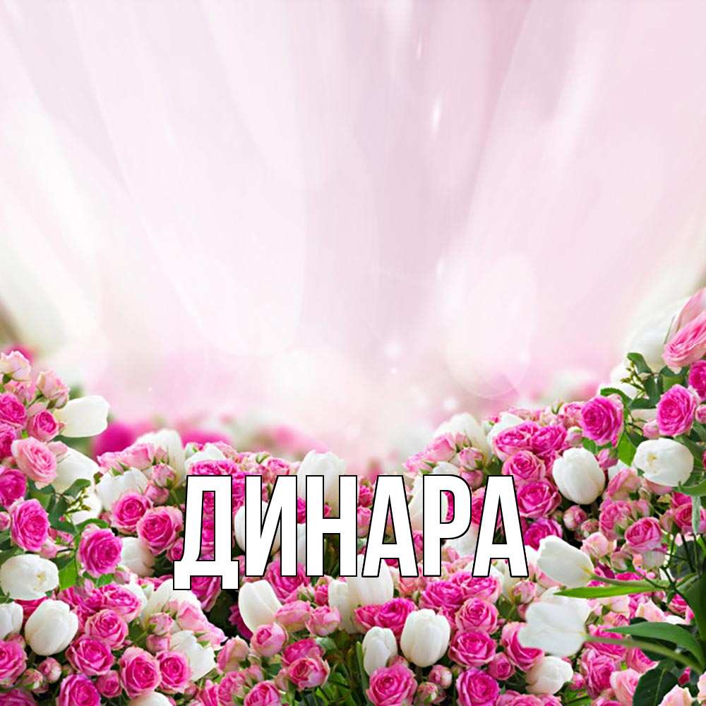 Открытка на каждый день с именем, Динара Главная под снегом Прикольная открытка с пожеланием онлайн скачать бесплатно 
