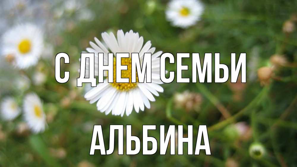 Открытка на каждый день с именем, Альбина С днем семьи с днем семьи Прикольная открытка с пожеланием онлайн скачать бесплатно 