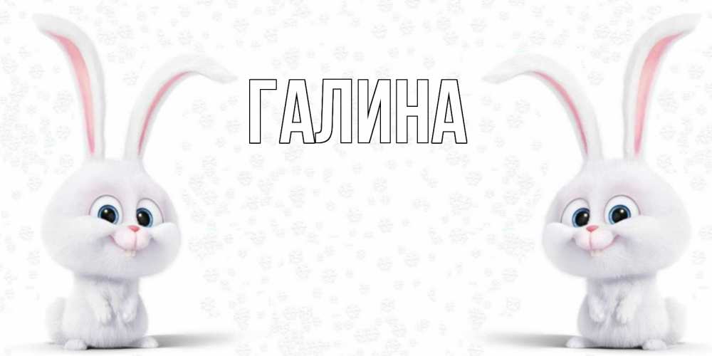 Открытка на каждый день с именем, Галина Главная не болей с зайцем Прикольная открытка с пожеланием онлайн скачать бесплатно 
