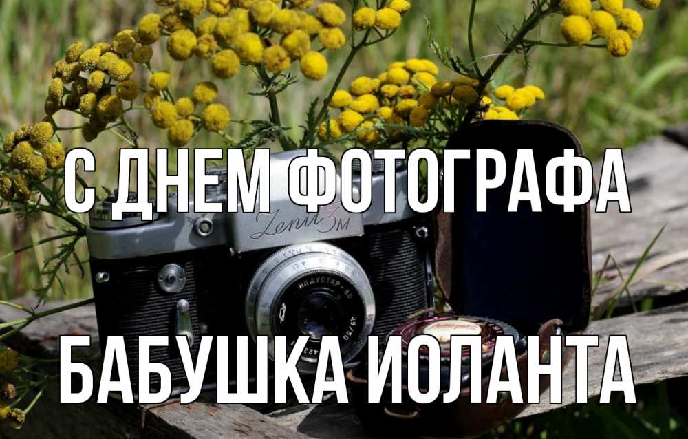 Открытка на каждый день с именем, Бабушка-Иоланта С днем фотографа с днем фотографа Прикольная открытка с пожеланием онлайн скачать бесплатно 