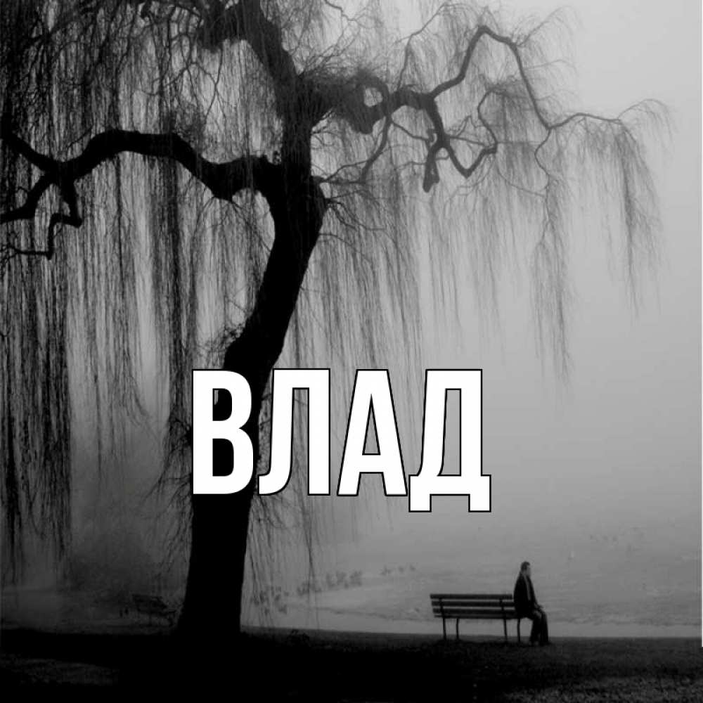 Открытка на каждый день с именем, Влад Главная лавочка под деревом я жду тебя Прикольная открытка с пожеланием онлайн скачать бесплатно 