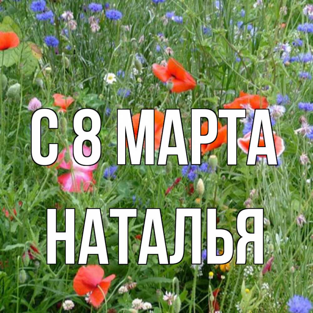 Открытка на каждый день с именем, Наталья С 8 МАРТА международный женский день 4 Прикольная открытка с пожеланием онлайн скачать бесплатно 
