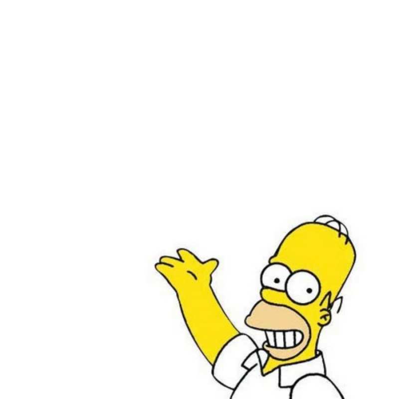 Открытка Гомер Симпсон с пожеланием  открытки с пожеланиями  Доброе утро 