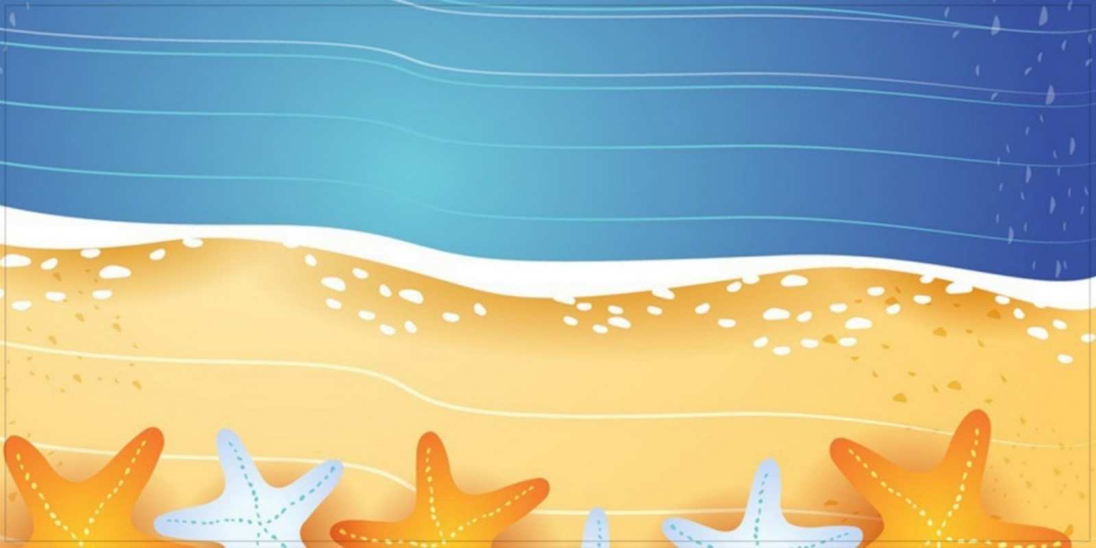 Открытка морской пляж и звезды и песок красивая морская тема Доброе утро 