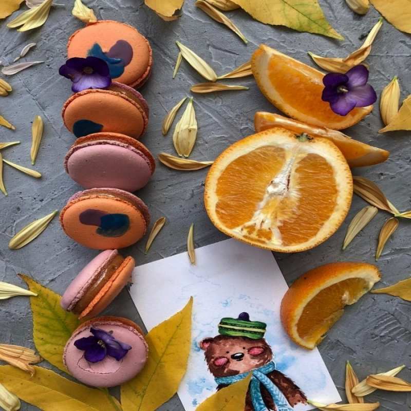 Открытка печенюхи и апельсин  не болейте  Выздоравливай 