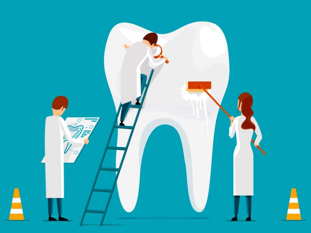 Открытка врачи лечат зубы  с днем стоматолога   С днем стоматолога 