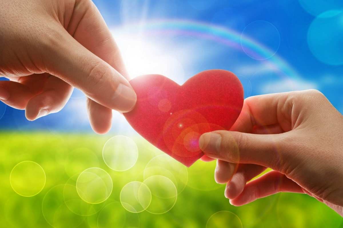 Открытка открытка с сердцем в руках  С днем волонтера  С днем волонтера 