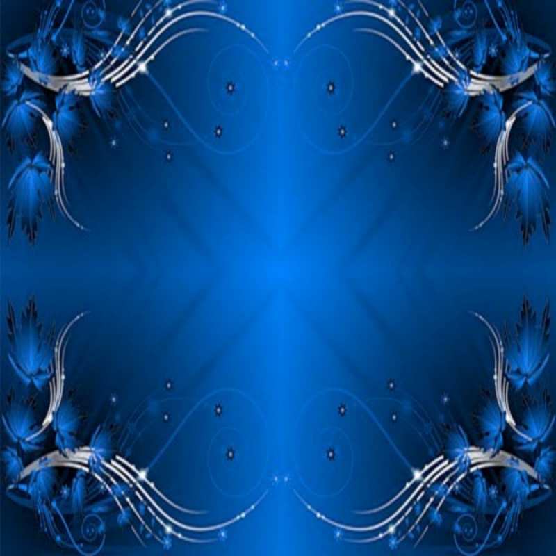 Открытка Рамочка с узорами синебелая  красивая рамочка с узорами  С днем ангела 