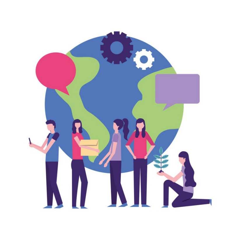 Открытка молодые волонтеры  С днем волонтера  С днем волонтера 