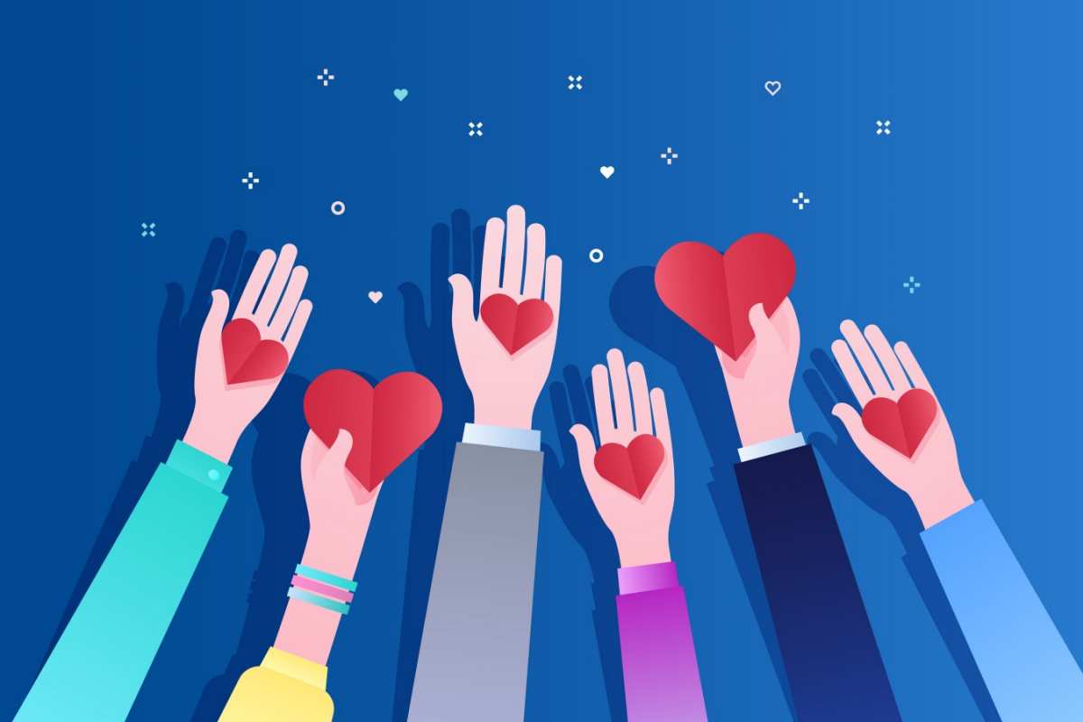 Открытка пожертвования  С днем волонтера  С днем волонтера 