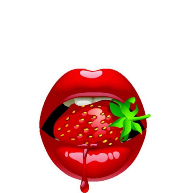 Открытка цмок цмок целую с клубничкой открытки с поцелуями Целую тебя 