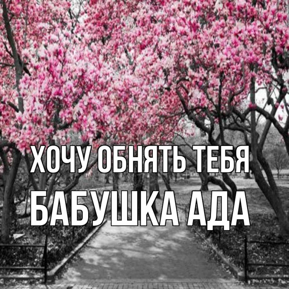 Открытка на каждый день с именем, Бабушка-Ада Хочу обнять тебя обработанное фото Прикольная открытка с пожеланием онлайн скачать бесплатно 