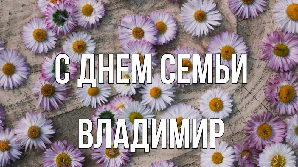 Открытка на каждый день с именем, Владимир С днем семьи с днем семьи Прикольная открытка с пожеланием онлайн скачать бесплатно 