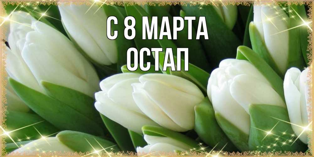 Открытка на каждый день с именем, Остап С 8 марта поздравляем с 8 марта Прикольная открытка с пожеланием онлайн скачать бесплатно 