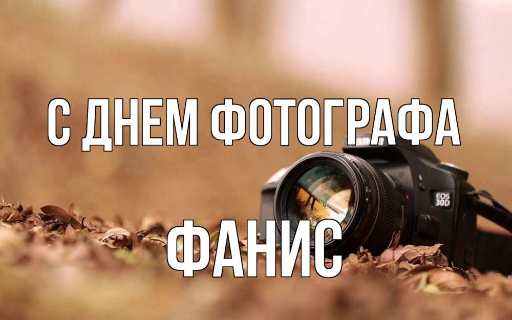 Открытка на каждый день с именем, Фанис С днем фотографа с днем фотографа Прикольная открытка с пожеланием онлайн скачать бесплатно 