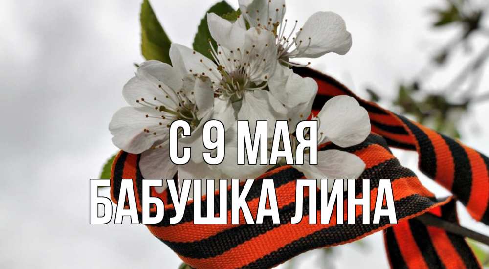 Открытка на каждый день с именем, Бабушка-Лина С 9 мая 9 мая Прикольная открытка с пожеланием онлайн скачать бесплатно 