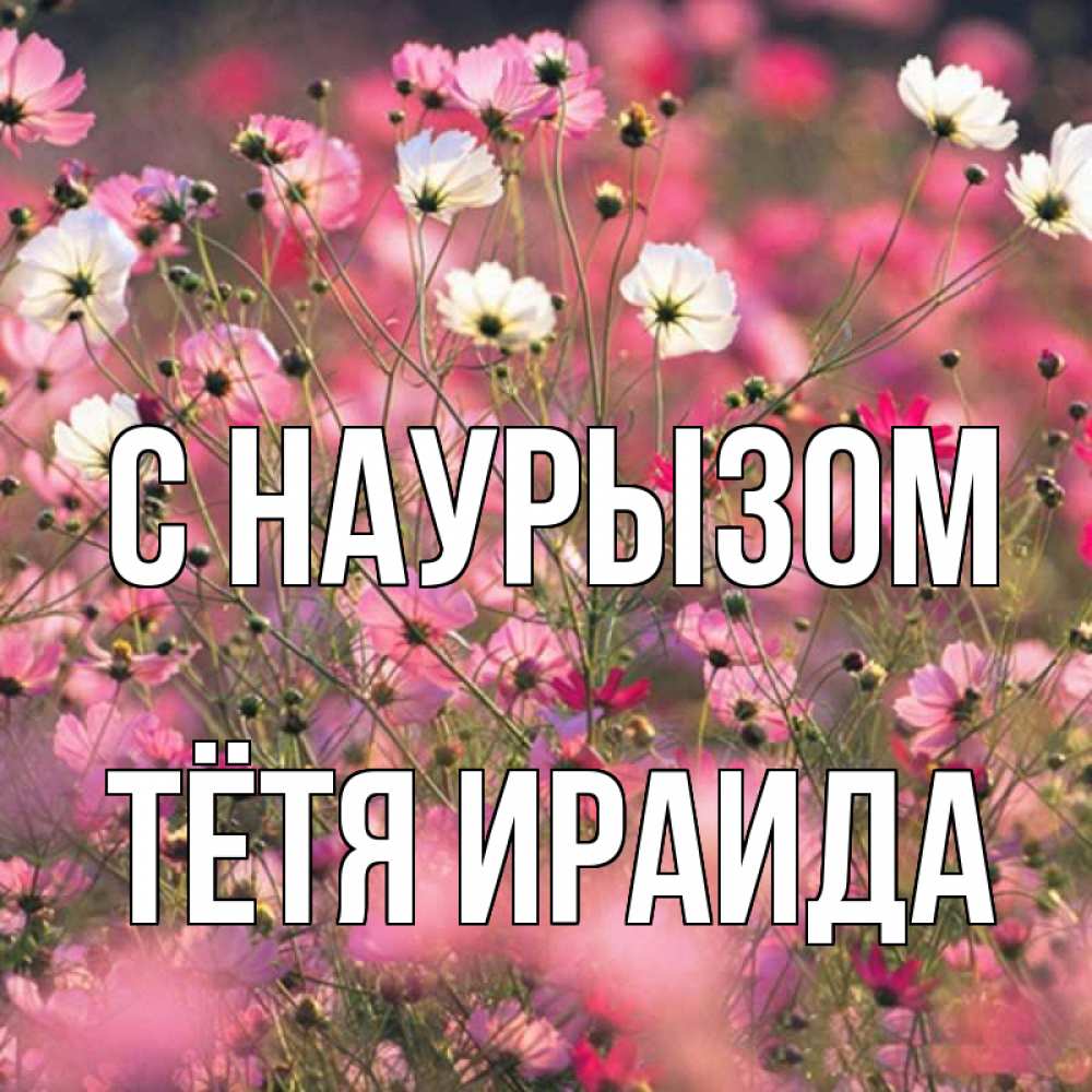 Открытка на каждый день с именем, Тётя-Ираида С наурызом красиво 1 Прикольная открытка с пожеланием онлайн скачать бесплатно 