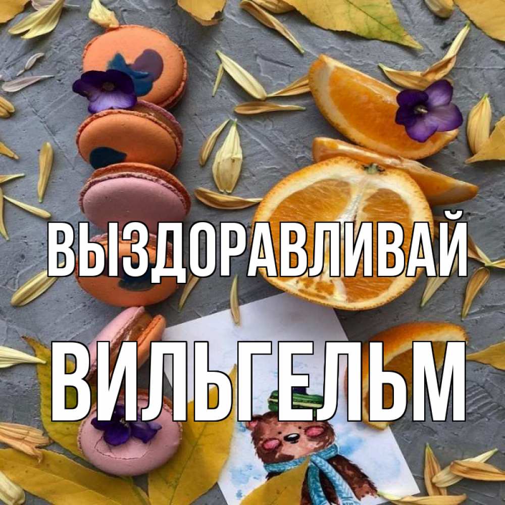 Открытка на каждый день с именем, Вильгельм Выздоравливай не болейте Прикольная открытка с пожеланием онлайн скачать бесплатно 