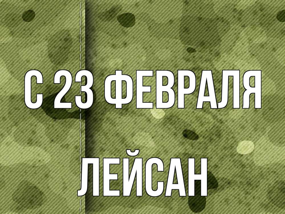 Открытка на каждый день с именем, Лейсан С 23 февраля 23 февраля Прикольная открытка с пожеланием онлайн скачать бесплатно 