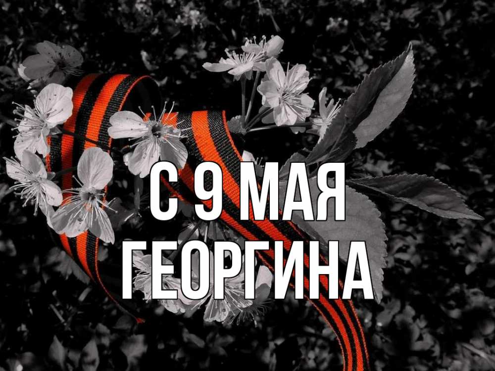 Открытка на каждый день с именем, Георгина С 9 мая 9 мая Прикольная открытка с пожеланием онлайн скачать бесплатно 
