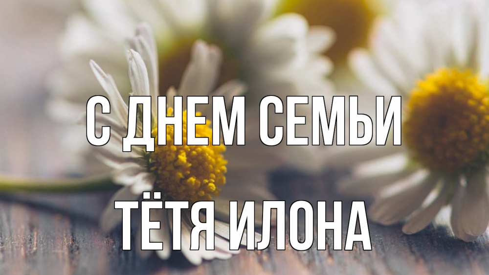 Открытка на каждый день с именем, Тётя-Илона С днем семьи с днем семьи Прикольная открытка с пожеланием онлайн скачать бесплатно 