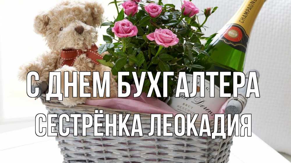 Открытка на каждый день с именем, Сестрёнка-Леокадия С днем бухгалтера с днем бухгалтера Прикольная открытка с пожеланием онлайн скачать бесплатно 