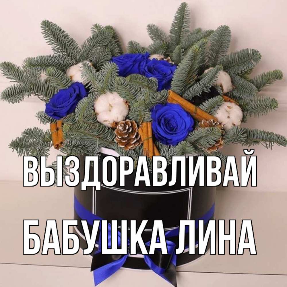 Открытка на каждый день с именем, Бабушка-Лина Выздоравливай короче кто то загрузил эти шишки Прикольная открытка с пожеланием онлайн скачать бесплатно 