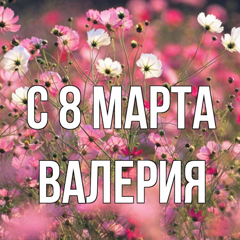 Открытка на каждый день с именем, Валерия С 8 МАРТА красиво 1 Прикольная открытка с пожеланием онлайн скачать бесплатно 