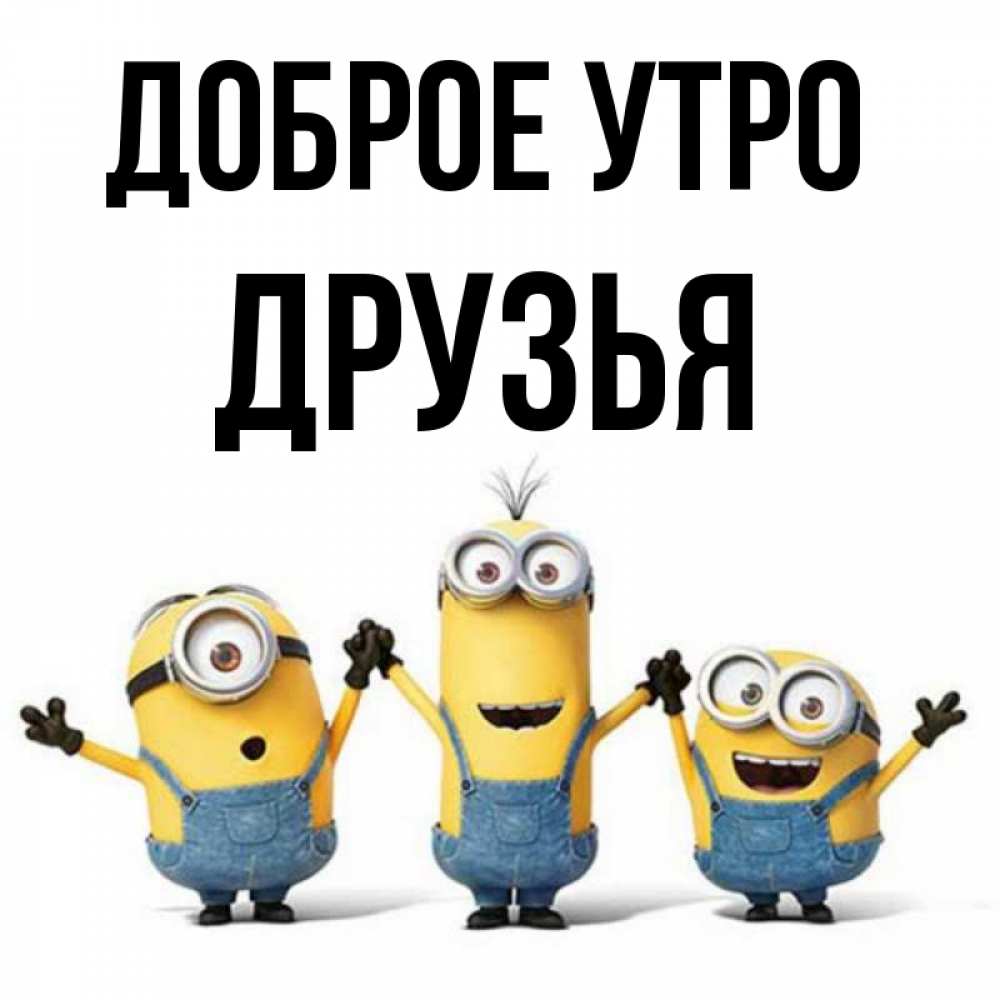 Открытка на каждый день с именем, Друзья Доброе утро бодренького утра Прикольная открытка с пожеланием онлайн скачать бесплатно 