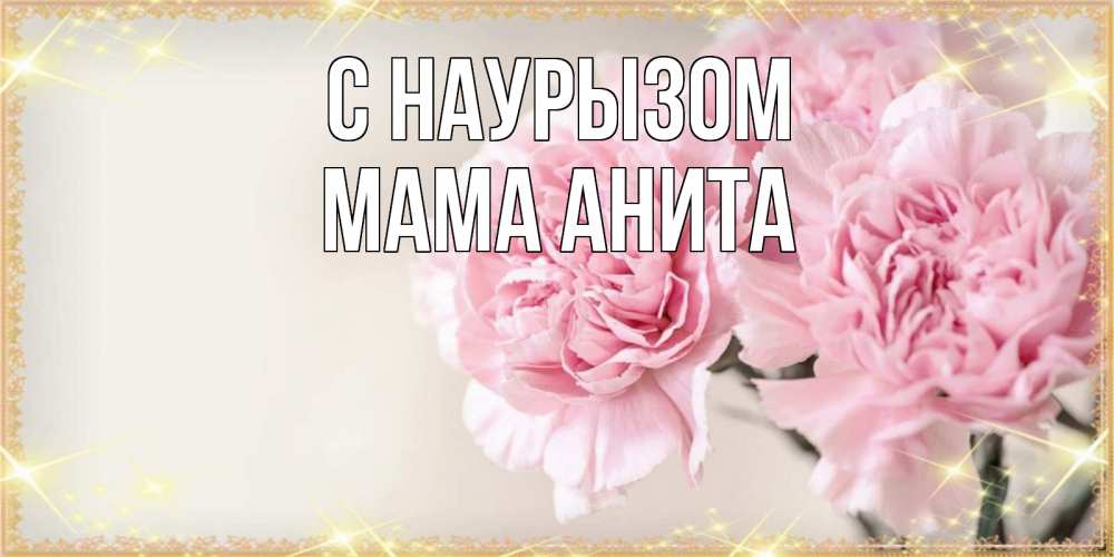 Открытка на каждый день с именем, Мама-Анита С наурызом открытка с розовыми цветами в рамочке с подписью праздник весны наурыз Прикольная открытка с пожеланием онлайн скачать бесплатно 