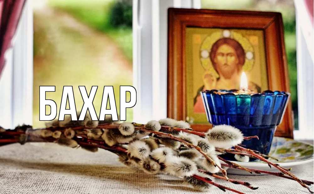 Открытка на каждый день с именем, Бахар Главная верба Прикольная открытка с пожеланием онлайн скачать бесплатно 