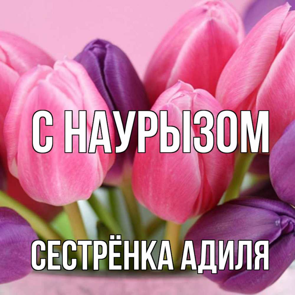 Открытка на каждый день с именем, Сестрёнка-Адиля С наурызом маме 1 Прикольная открытка с пожеланием онлайн скачать бесплатно 