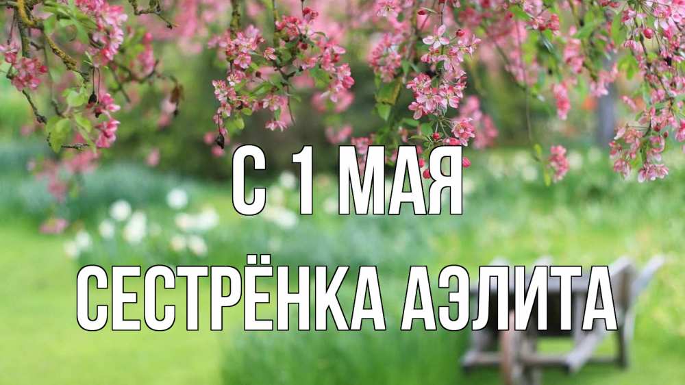 Открытка на каждый день с именем, Сестрёнка-Аэлита С 1 мая С 1 мая Прикольная открытка с пожеланием онлайн скачать бесплатно 