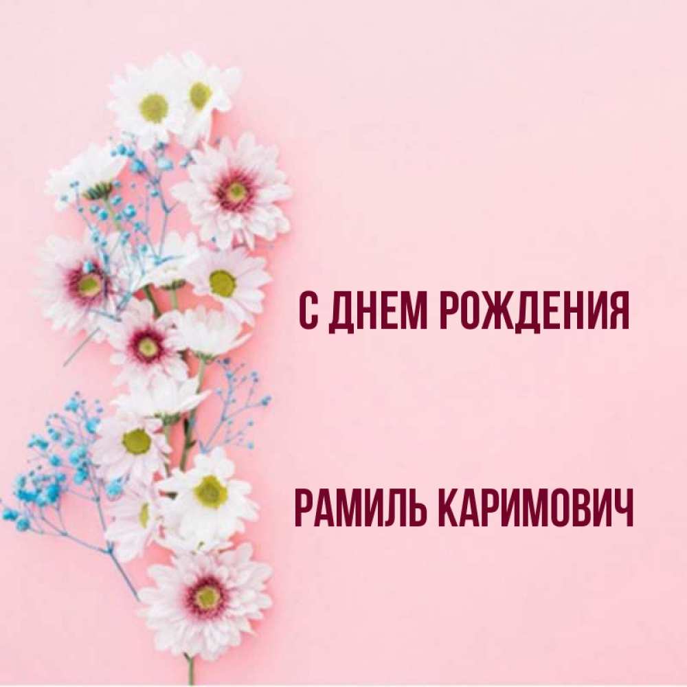 С днем рождения рамиля