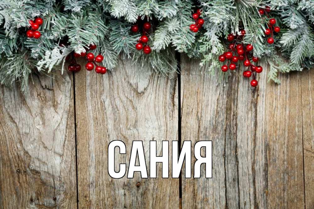 Открытка на каждый день с именем, Сания Главная с рождеством Прикольная открытка с пожеланием онлайн скачать бесплатно 