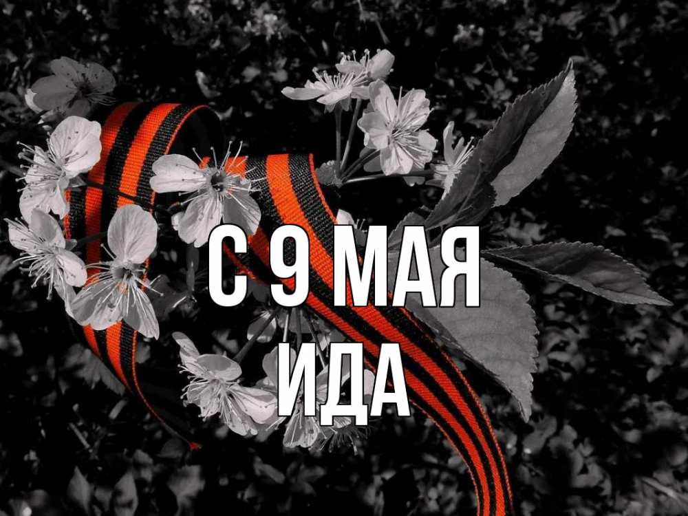 Открытка на каждый день с именем, Ида С 9 мая 9 мая Прикольная открытка с пожеланием онлайн скачать бесплатно 