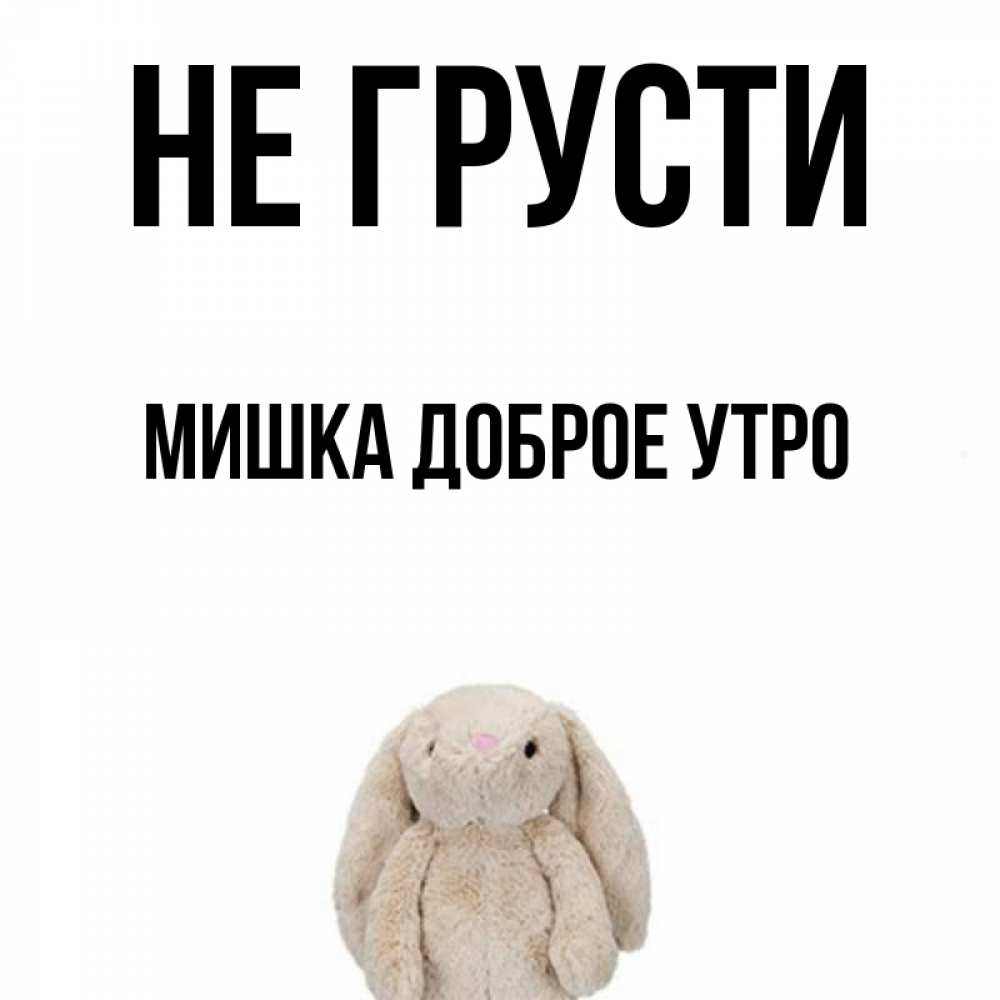 Картинка мишка не грусти