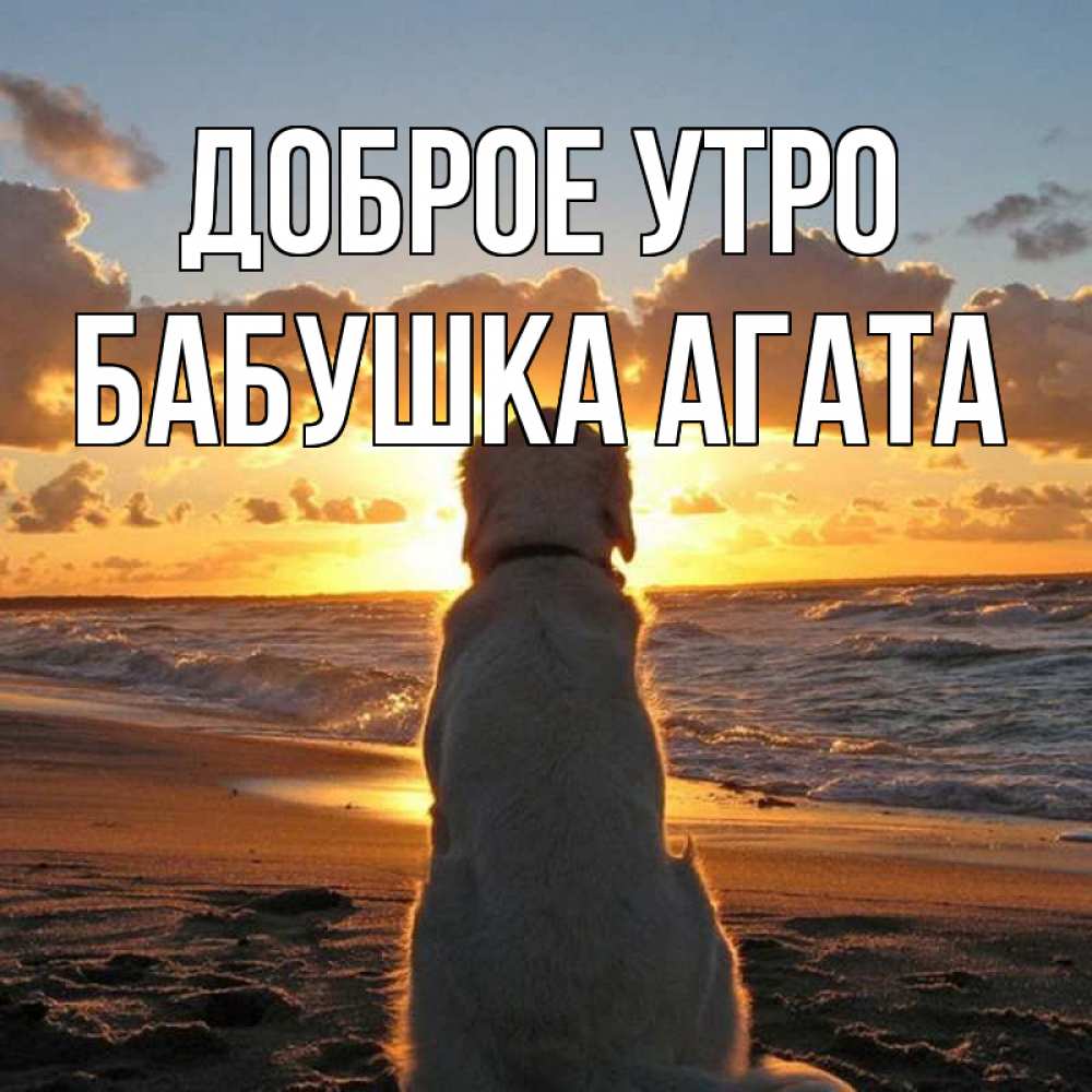 Открытка на каждый день с именем, Бабушка-Агата Доброе утро восход солнца Прикольная открытка с пожеланием онлайн скачать бесплатно 