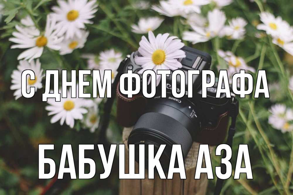 Открытка на каждый день с именем, Бабушка-Аза С днем фотографа с днем фотографа Прикольная открытка с пожеланием онлайн скачать бесплатно 