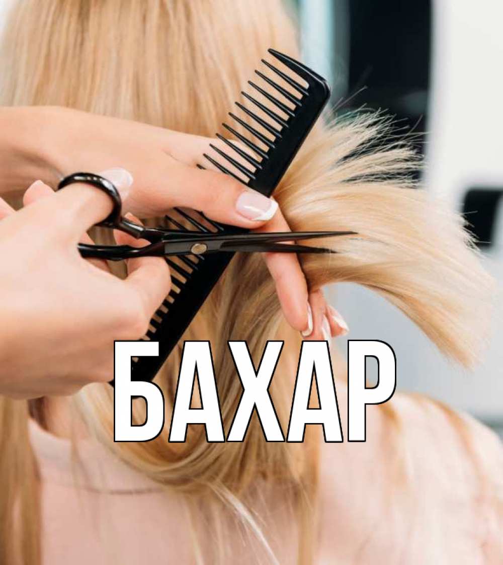 Открытка на каждый день с именем, Бахар Главная подстригают человека  1 Прикольная открытка с пожеланием онлайн скачать бесплатно 