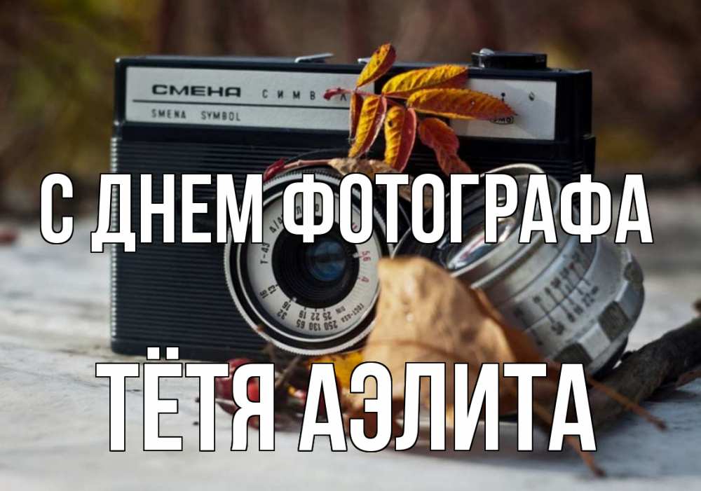 Открытка на каждый день с именем, Тётя-Аэлита С днем фотографа с днем фотографа Прикольная открытка с пожеланием онлайн скачать бесплатно 