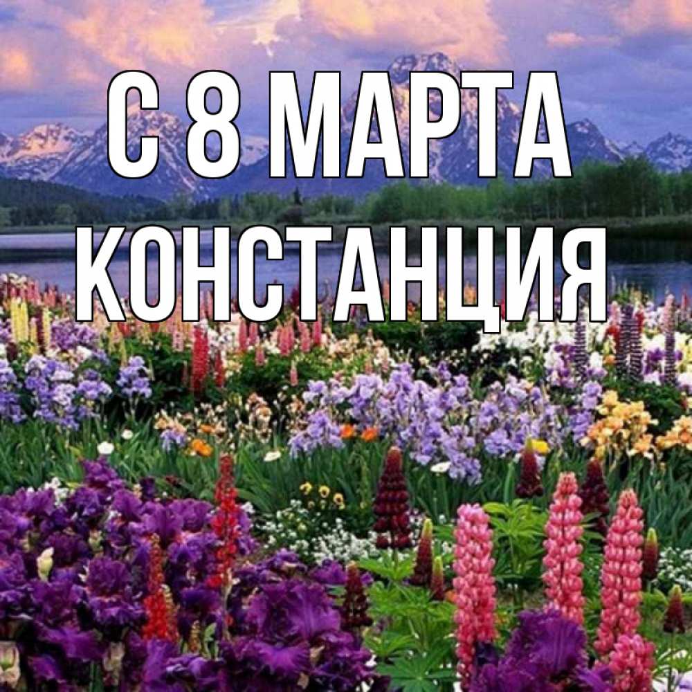 Открытка на каждый день с именем, Констанция С 8 МАРТА международный женский день Прикольная открытка с пожеланием онлайн скачать бесплатно 