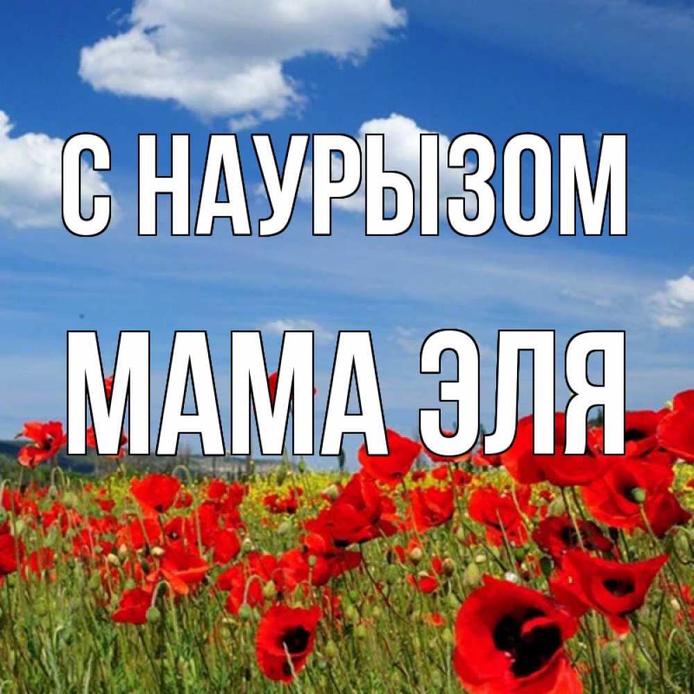 Открытка на каждый день с именем, Мама-Эля С наурызом праздник весны наурыз очень красивая картинка Прикольная открытка с пожеланием онлайн скачать бесплатно 