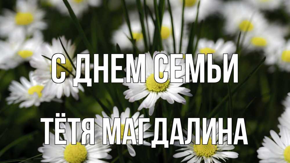 Открытка на каждый день с именем, Тётя-Магдалина С днем семьи с днем семьи  2 Прикольная открытка с пожеланием онлайн скачать бесплатно 