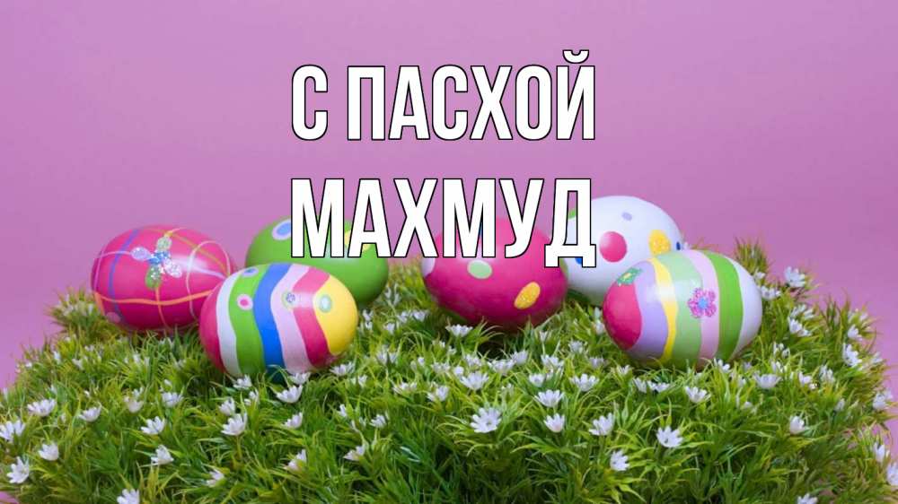 Открытка на каждый день с именем, Махмуд С пасхой пасха Прикольная открытка с пожеланием онлайн скачать бесплатно 